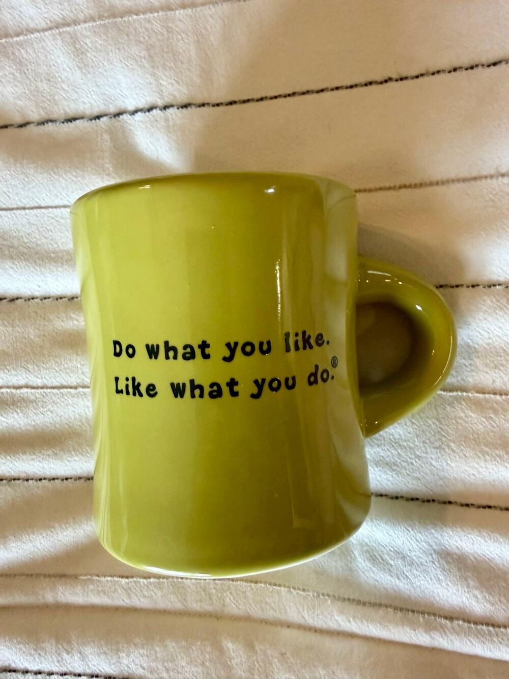 Life is Good Green Ceramic Coffee Mug
